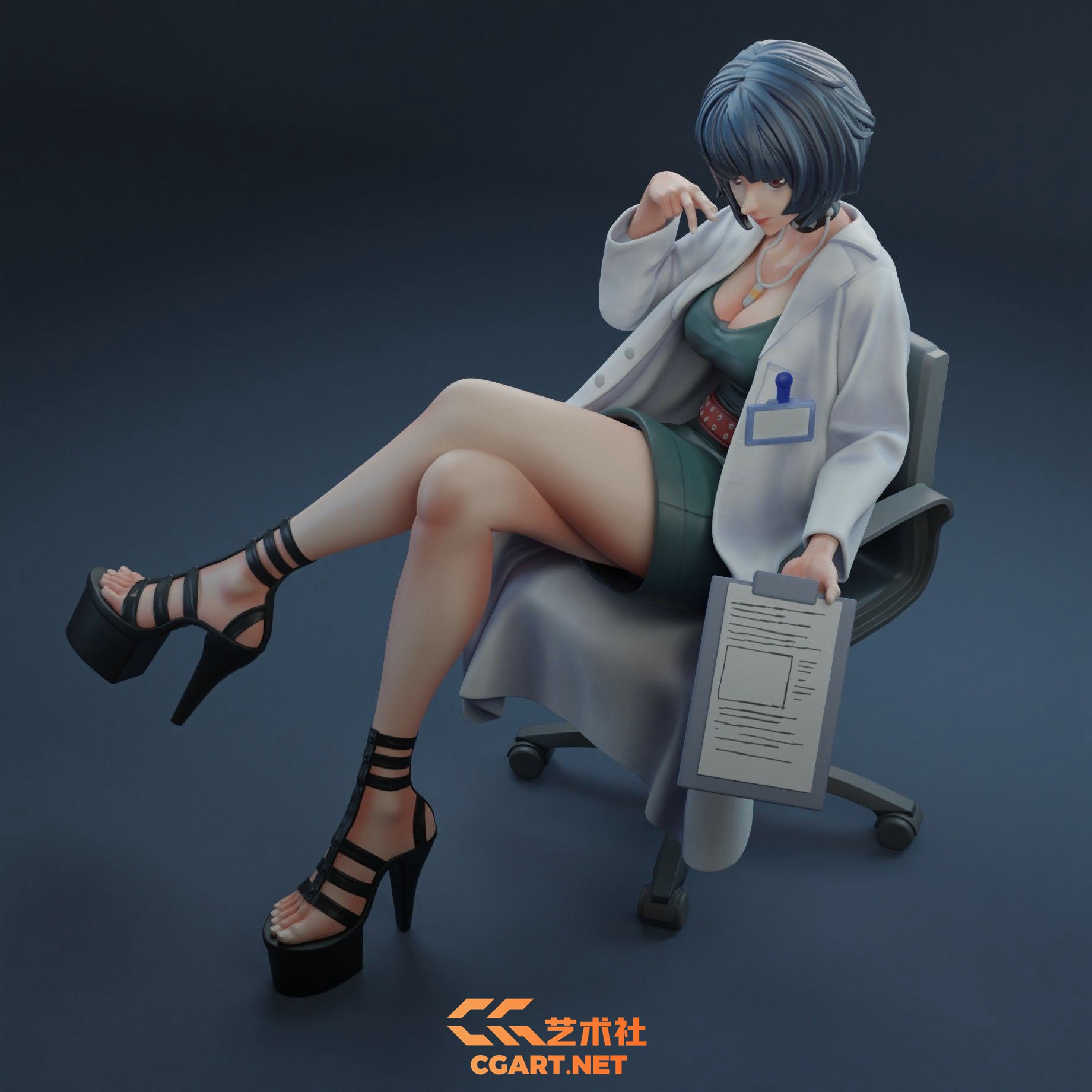 3D打印模型 Cgtrader - 女神异闻录5 泰美3D打印模型，stl格式 Cgtrader - Persona5 Tae Takemi 3D print model