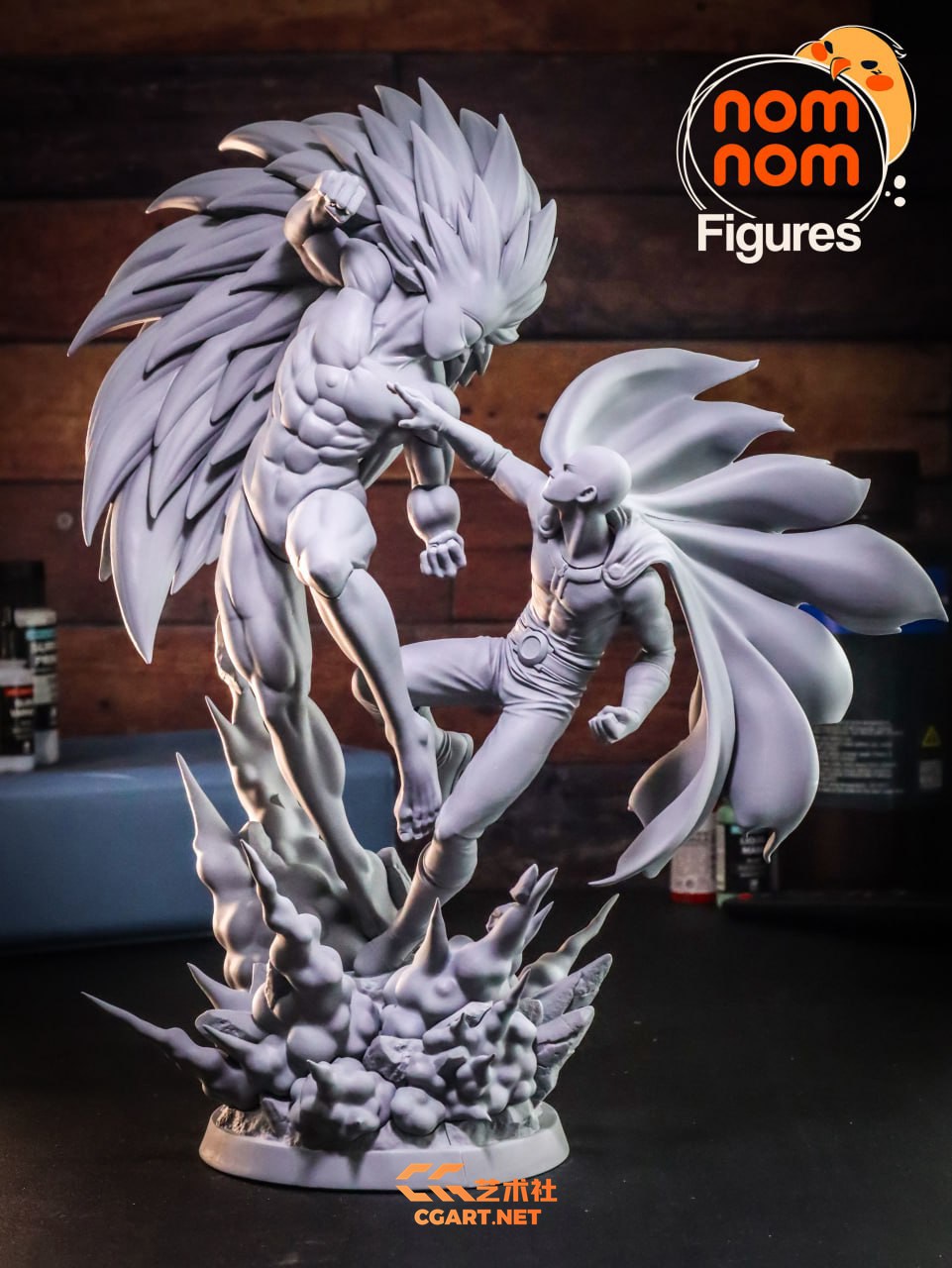 图片[5]-3D打印模型 一拳超人 Saitama vs Boros - One Punch Man - NomNom Figures