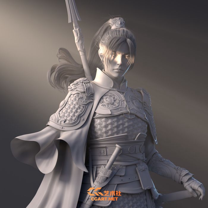 图片[4]-[CG设计] A站大佬C Tang武侠女战士CG设计作品 31P