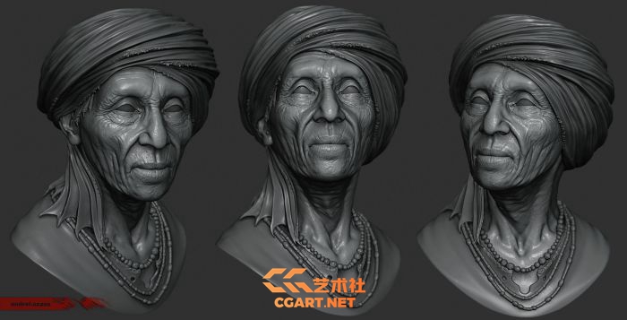 图片[4]-[3d设计] 超级达人zbrush人物3D作品参考图 1387P