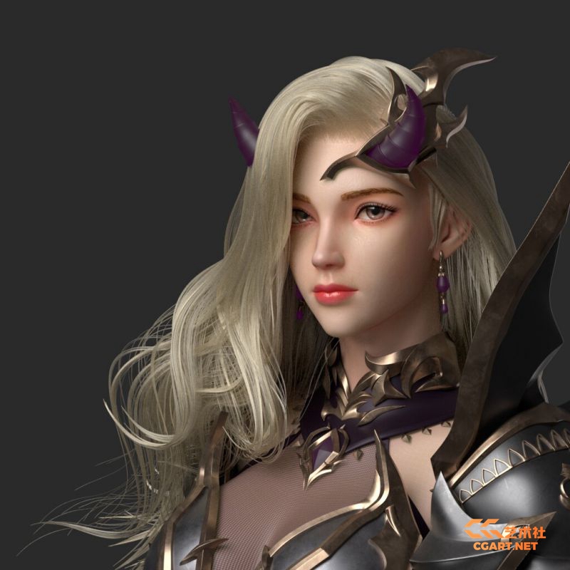 图片[5]-[3d设计] A站3D设计师yangzida唯美女性角色作品-橙光艺术网