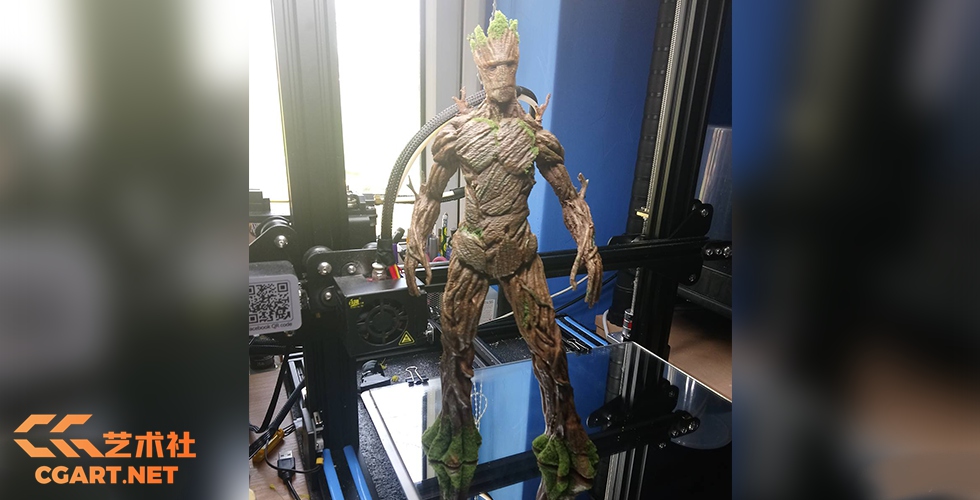 银河护卫队 成年格鲁特Adult Groot - 3D打印STL模型