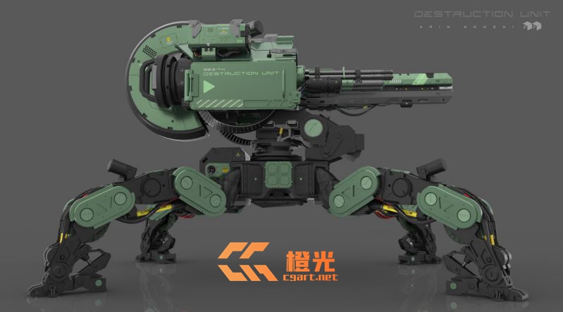 [游戏CG] CG游戏科幻 机械 载体 机甲3D模型设定素材1000P