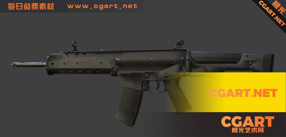 ACR突击步枪 assault-rifle-bushmaster-acr 步枪3D模型下载_橙光艺术网-橙光艺术网