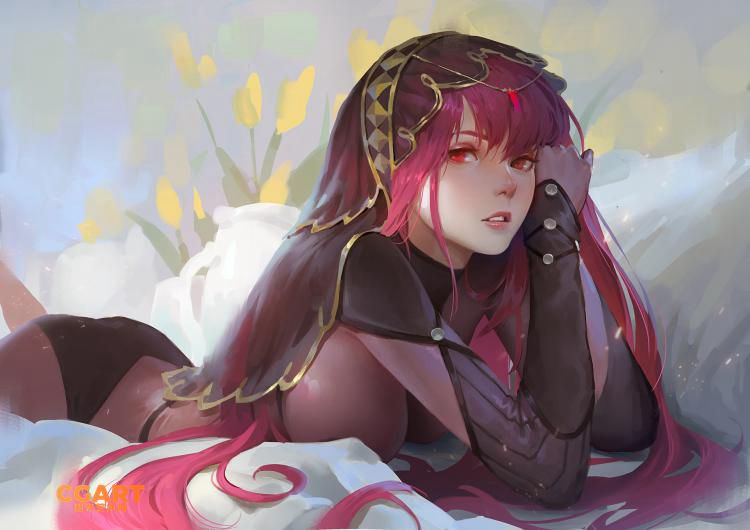 [日韩画风] [台湾画师 罗光佑]ArtStation_QMO[fate 妹子同人原画图]_CG原画素材-橙光艺术网