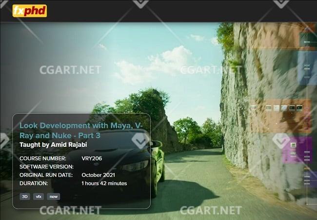 FXPHD VRY206 – 使用 Maya、V-Ray 和 Nuke 进行渲染学习 – 第 3 部分-橙光艺术网