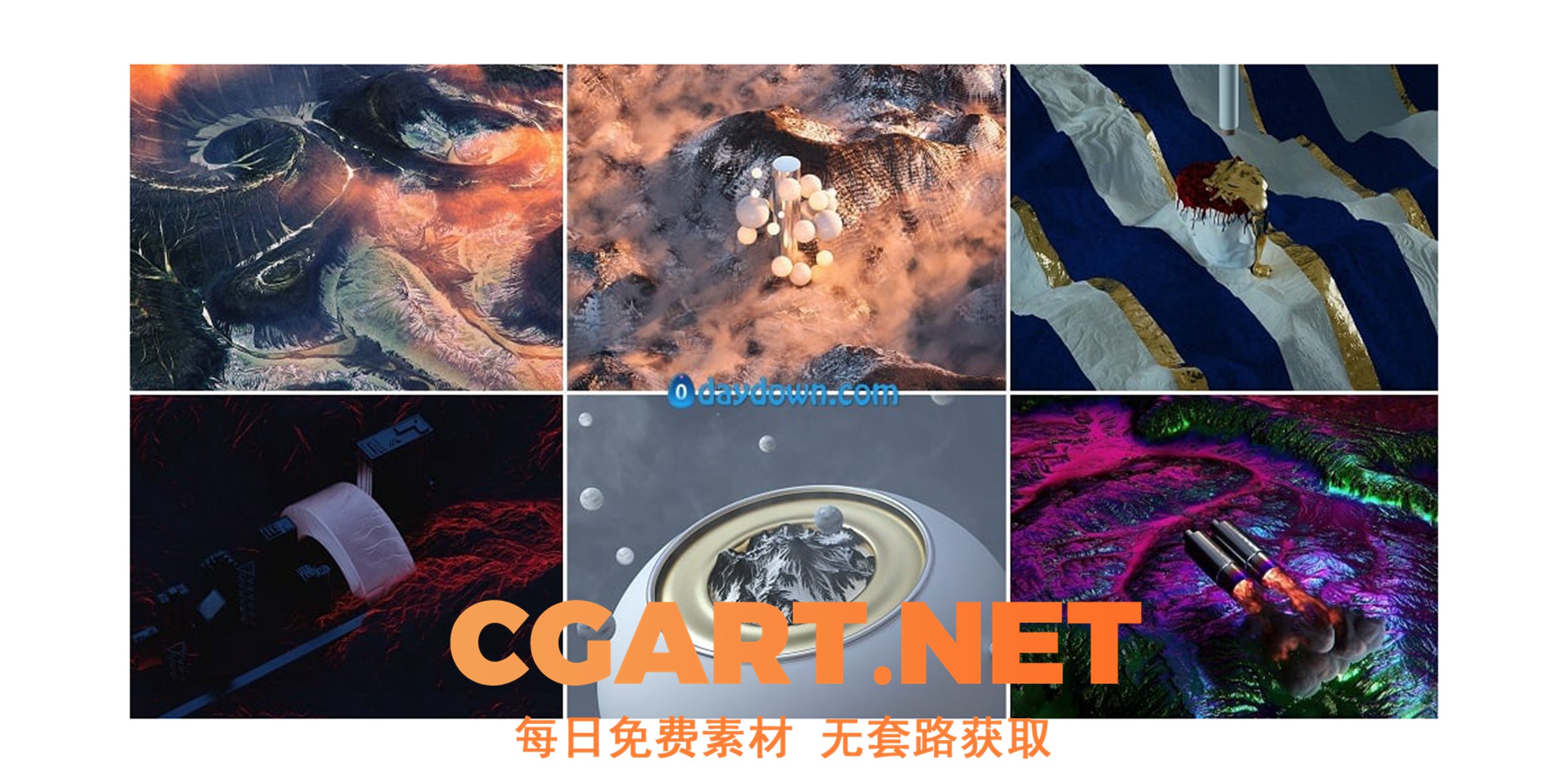 材质贴图_AxisFX – 景观必备要素_CGART-橙光艺术网