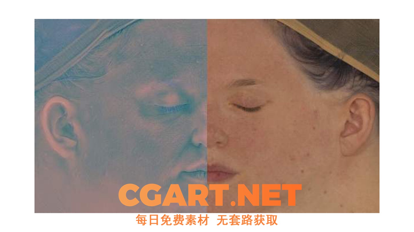 材质贴图_纹理.xyz – 多通道面部 07_CGART-橙光艺术网