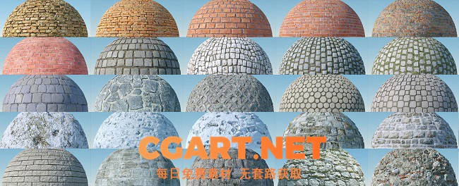 贴图材质_真实置换纹理 —— 第 2 卷_CGART-橙光艺术网